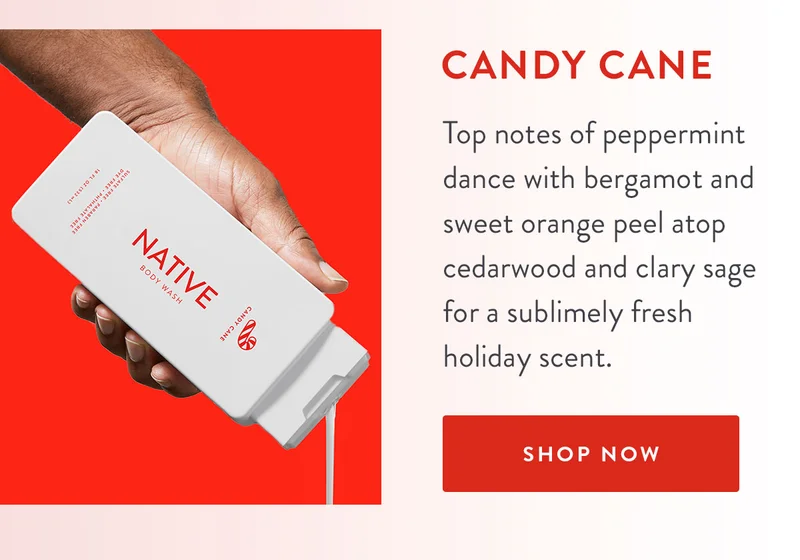 Candy Cane | Top notes of peppermint dance with bergamot and sweet orange peel atop cedarwood and clary sage for a sublimely fresh holiday scent. | SHOP NOW