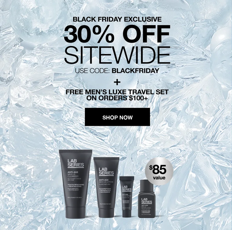 BLACK FRIDAY EXCLUSIVE | 30% OFF SITEWIDE | USECODE: discount code + FREE MEN'S LUXE TRAVEL SET ON ORDERS $100+ | SHOP NOW | $85 VALUE