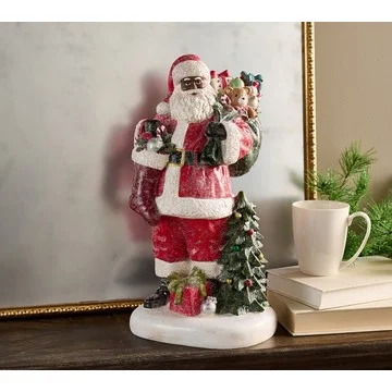 16" Santa Claus Figure with Toys by Valerie