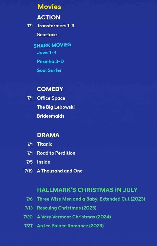 See what's new in July