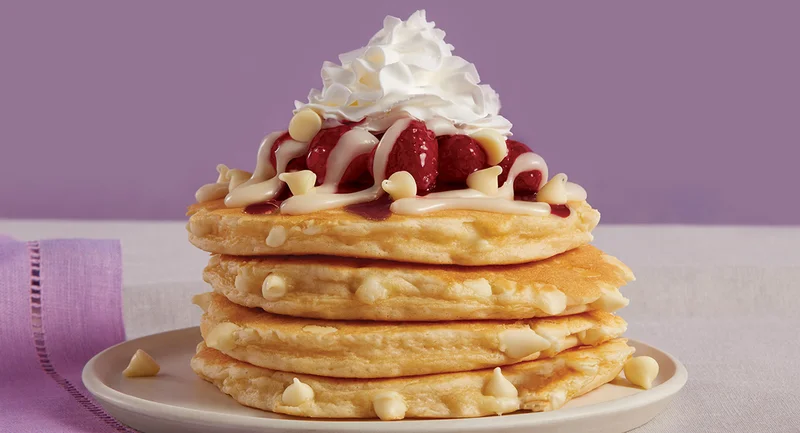 MAY PANCAKE OF THE MONTH: WHITE CHOCOLATE&nbsp;RASPBERRY