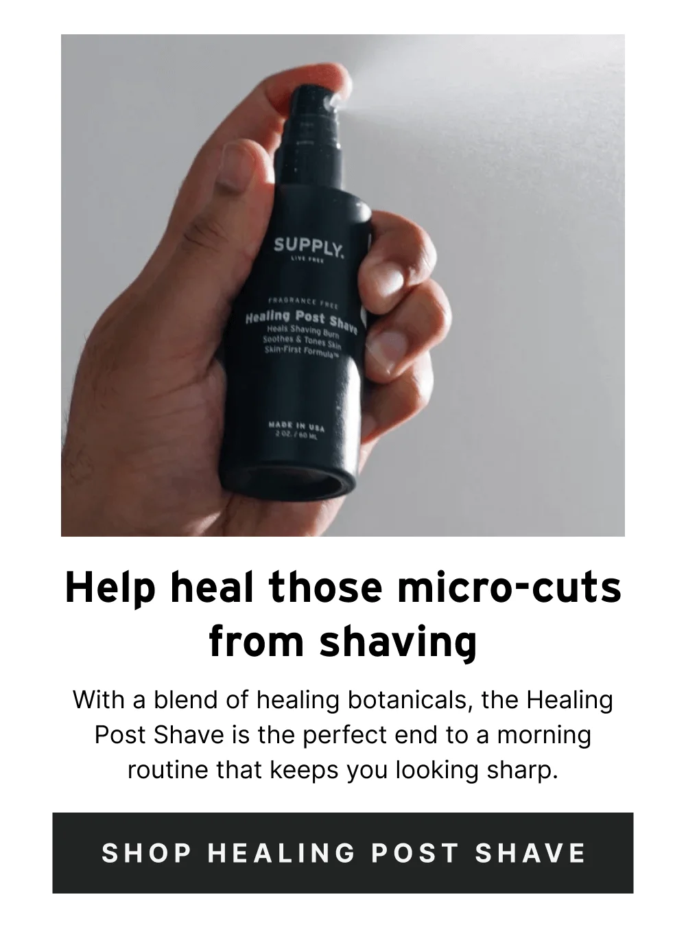 [ Shop Healing Post Shave ]