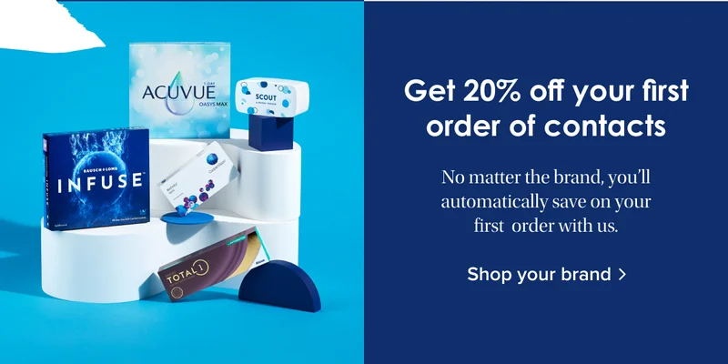 Get 20% off your first contacts order
