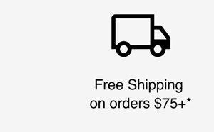 Free shipping on orders 75+