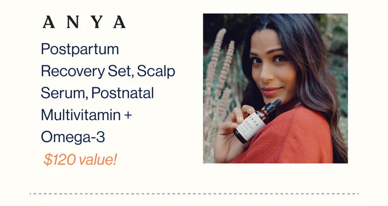 ANYA. Postpartum Recovery Set, Scalp Serum, Postnatal Multivitamin + Omega-3 $120 value!