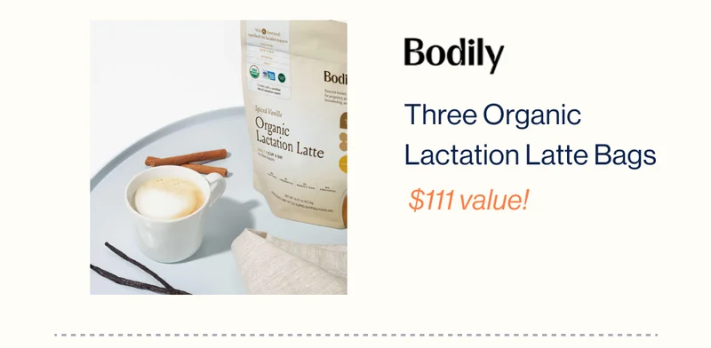 Bodily. Three Organic Lactation Latte Bags $111 value!