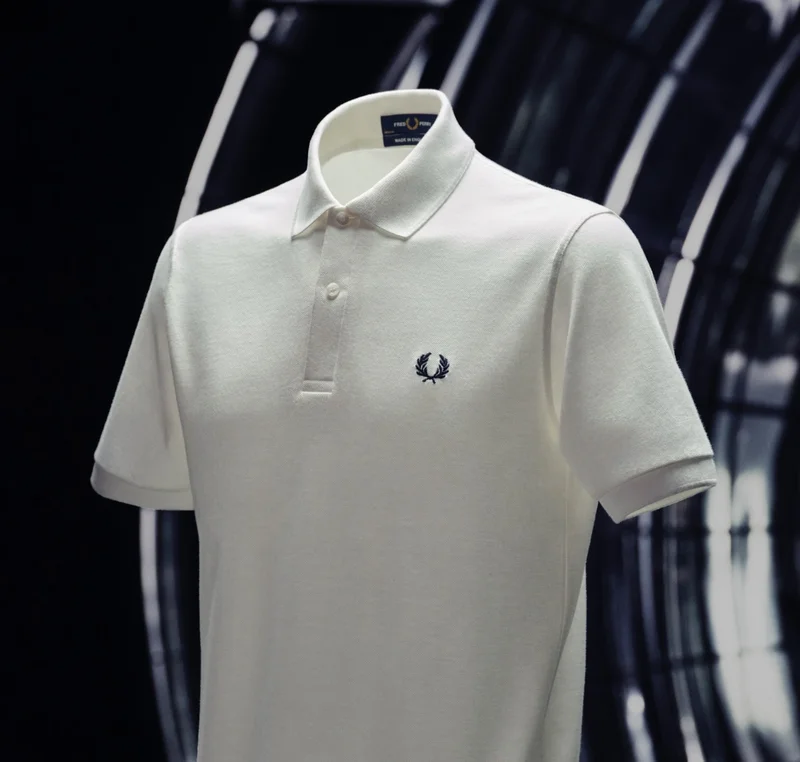 Plain white Fred Perry Shirt