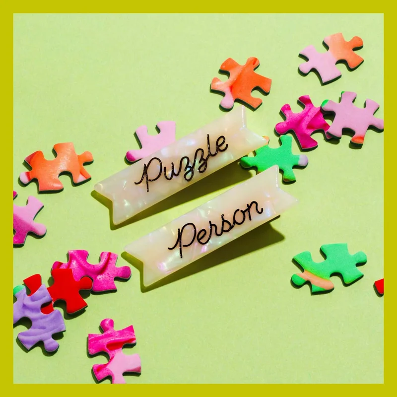 Puzzle Person Hair Clips