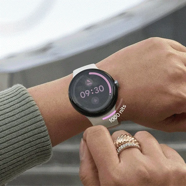 Image of a Google Pixel Watch on a wrist