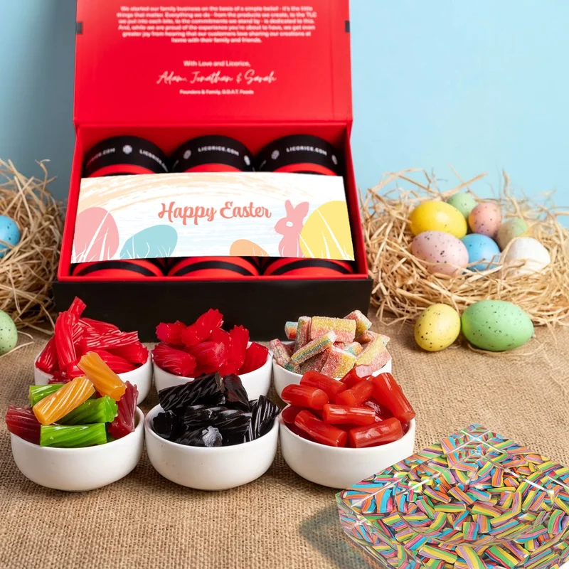 Image of Easter Assorted Sampler Gift Box + SweetArt™ Candy Dish