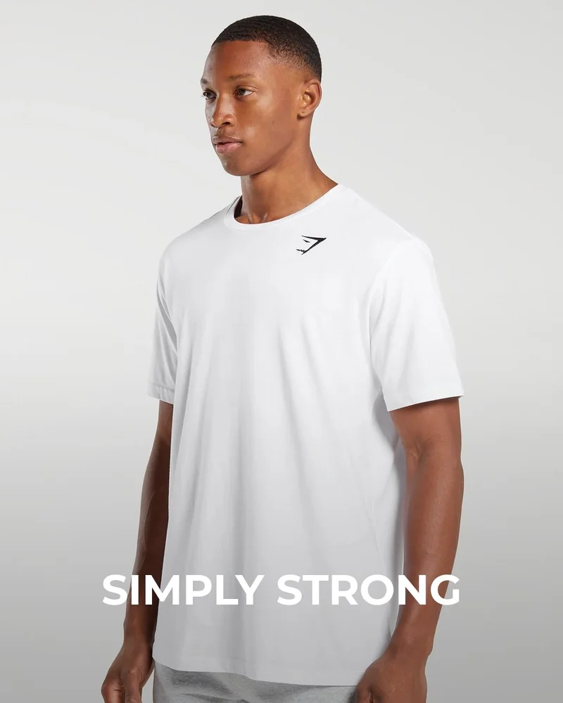 SIMPLY STRONG. SHOP WHITE TEES