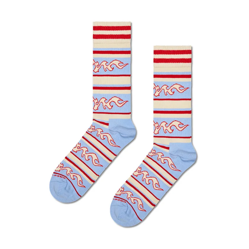 Flaming Stripe Sneaker Sock