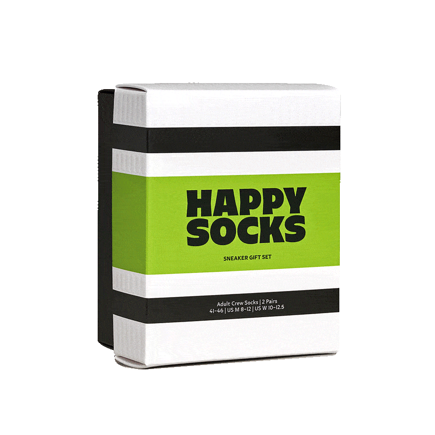 2-Pack Stripe Sneaker Socks Gift Set