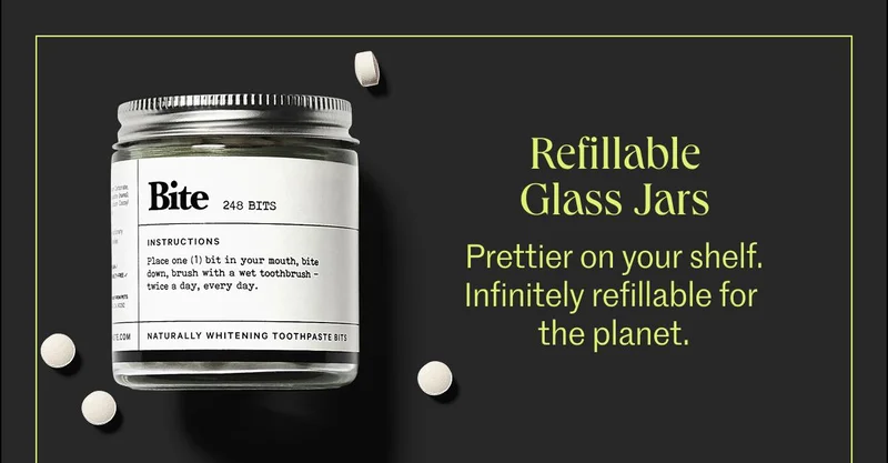 Refillable glass jars