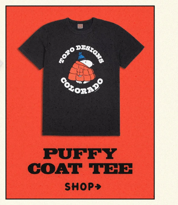 Shop Topo Designs x TSPTR Puffy Coat Tee