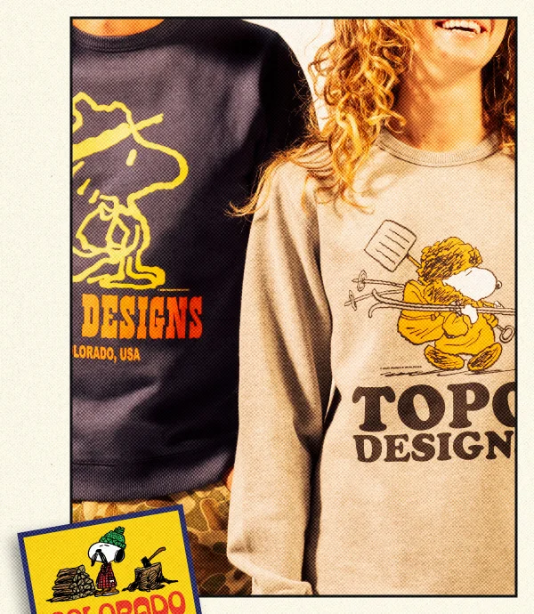 Shop  Topo Designs x TSPTR Winter Snoopy Crew