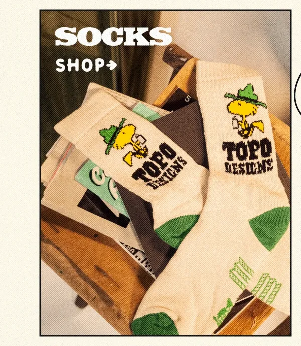 Shop Topo Designs x TSPTR Socks