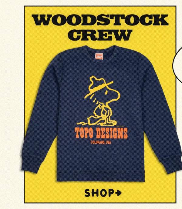 Shop Topo Designs x TSPTR Woodstock Crew
