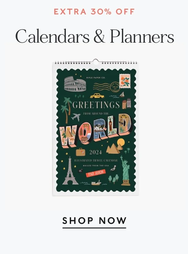 Shop Calendars and Planners