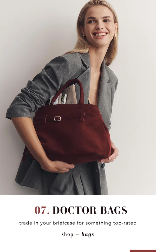 07. doctor bags, trade in your briefcase for something top-rated, shop bags