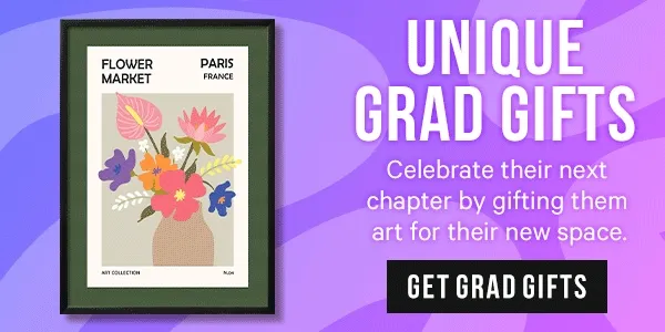 Unique Grad Gifts - Celebrate their next chapter by gifting them art for their new space.