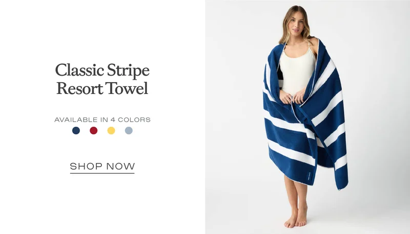 Classic Stripe Resort Towel - Shop Now