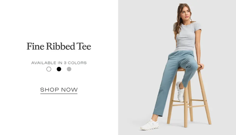 Fine Ribbed Tee - Shop Now