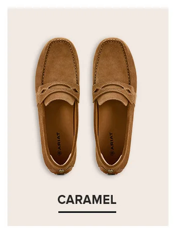 Selene Driving Moc in Caramel Suede