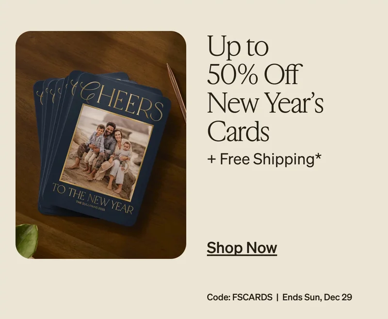 50% Off Almost Everything, End-of-Year Steals, Free Shipping on Cards