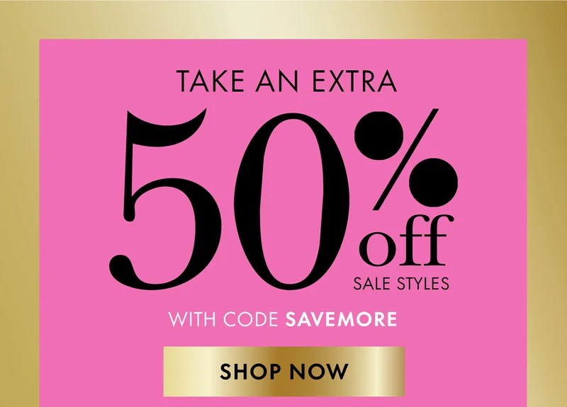 Take An Extra 50% Off Sale Styles With Code discount code