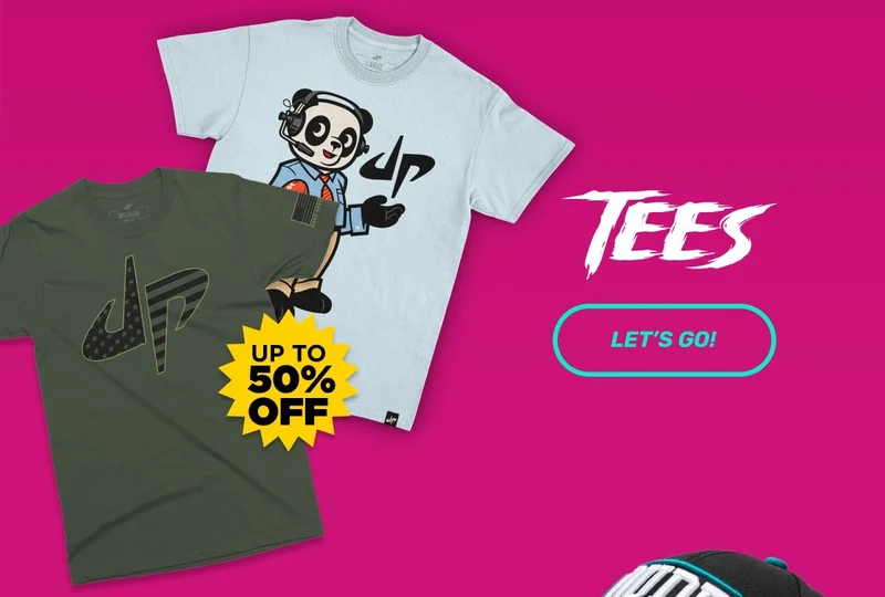 Up to 50% off tees