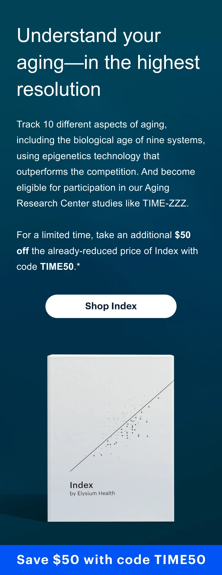 Understand your aging—in the highest resolution | Shop Index