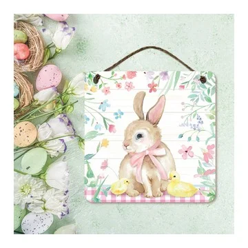 Courtside Market Easter Bunny Pink & Green 15x15 Artboard with