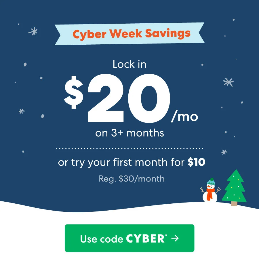 Use code CYBER ->