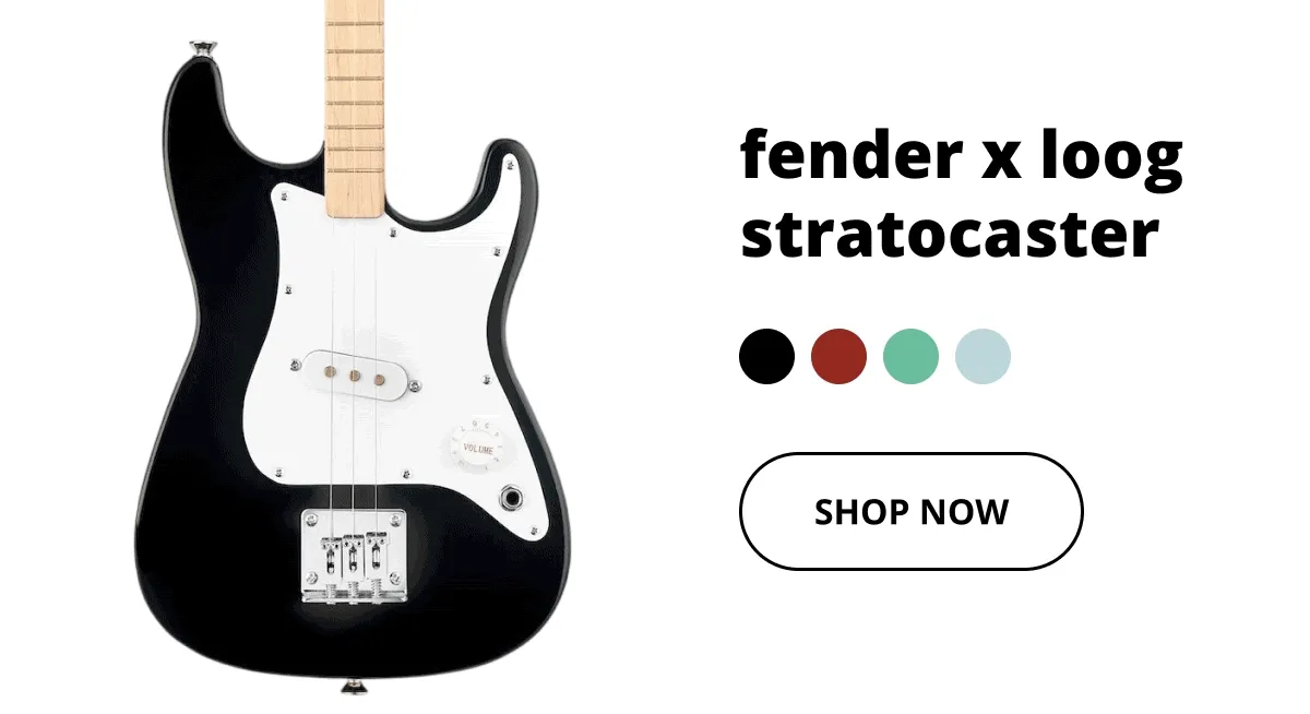 fender x loog stratocaster electric guitar