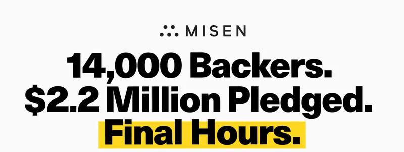 14k backers + $2.2 Million Pledged!