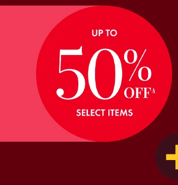 50% off Select Items