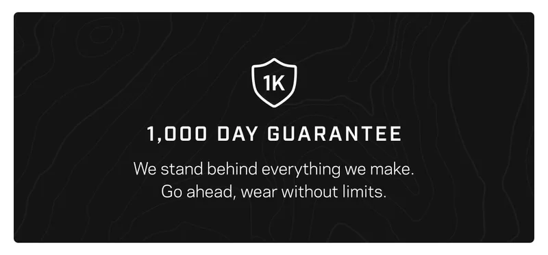 1k Day Warranty