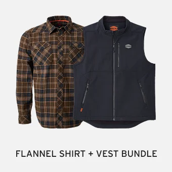 Flannel Shirt + Vest Bundle