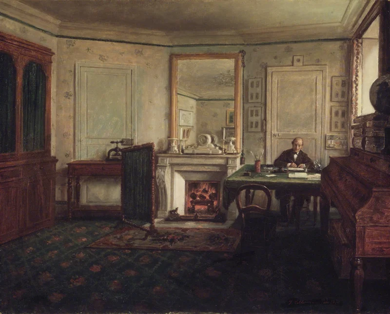 José María Calderón, “The Office of Don Manuel Romero de Terreros in Paris (Gabinete de Don Manuel Romero de Terreros en París)”