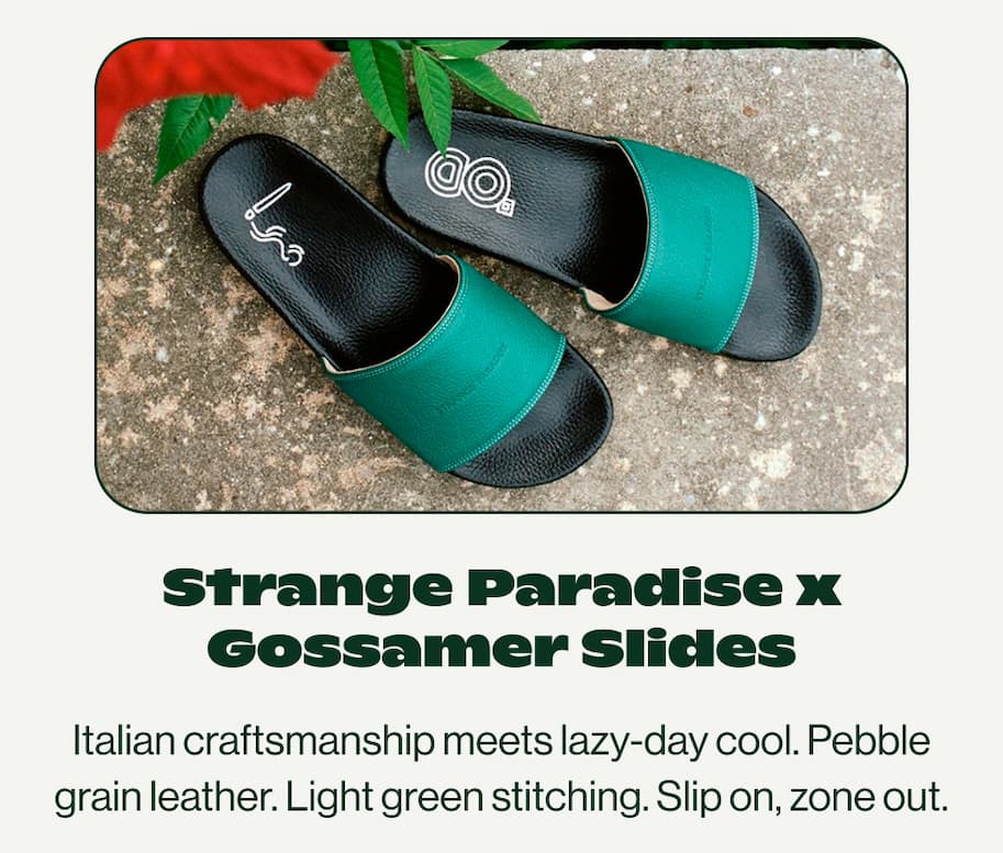 Strange Paradise x Gossamer Slides