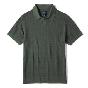 Retro Stitch Johnny Collar Polo