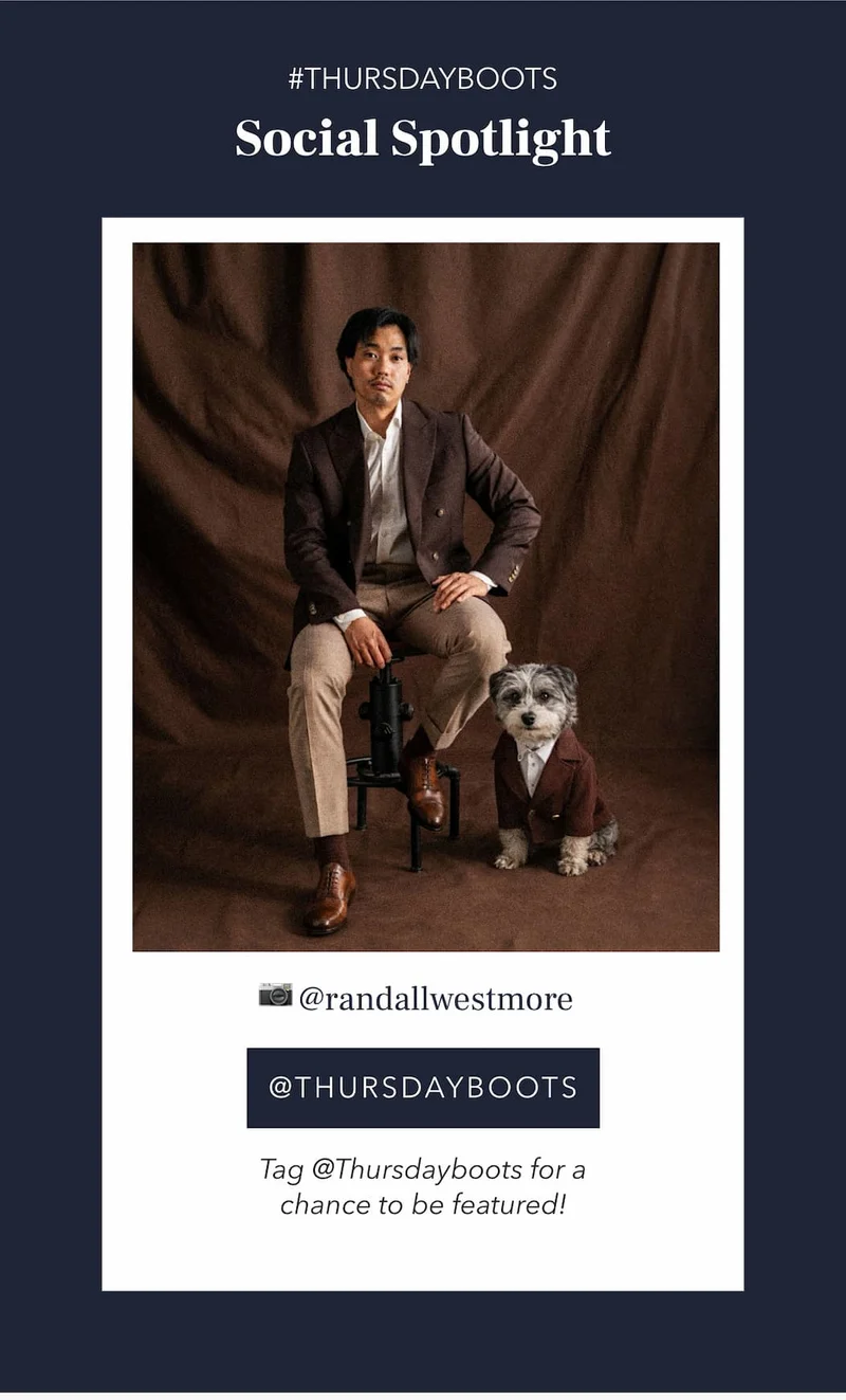 Follow us @Thursdayboots