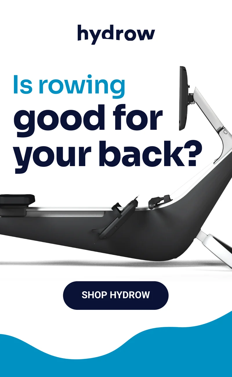 Hydrow. Is rowing good for your back? Shop Hydrow