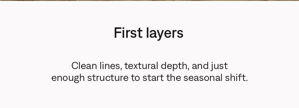 First layers