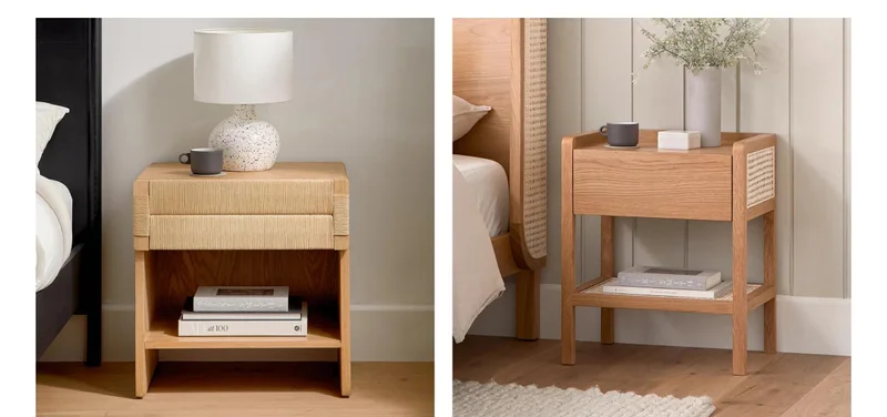 Set up on the side table with this coastal cool style.
