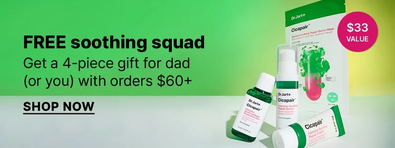 Calling all sensitive skin types. Get 3 free Cicapair full sizes with orders $65+.