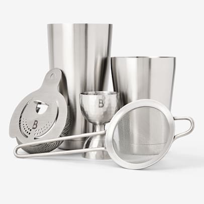 Silver Shaken Cocktail Set