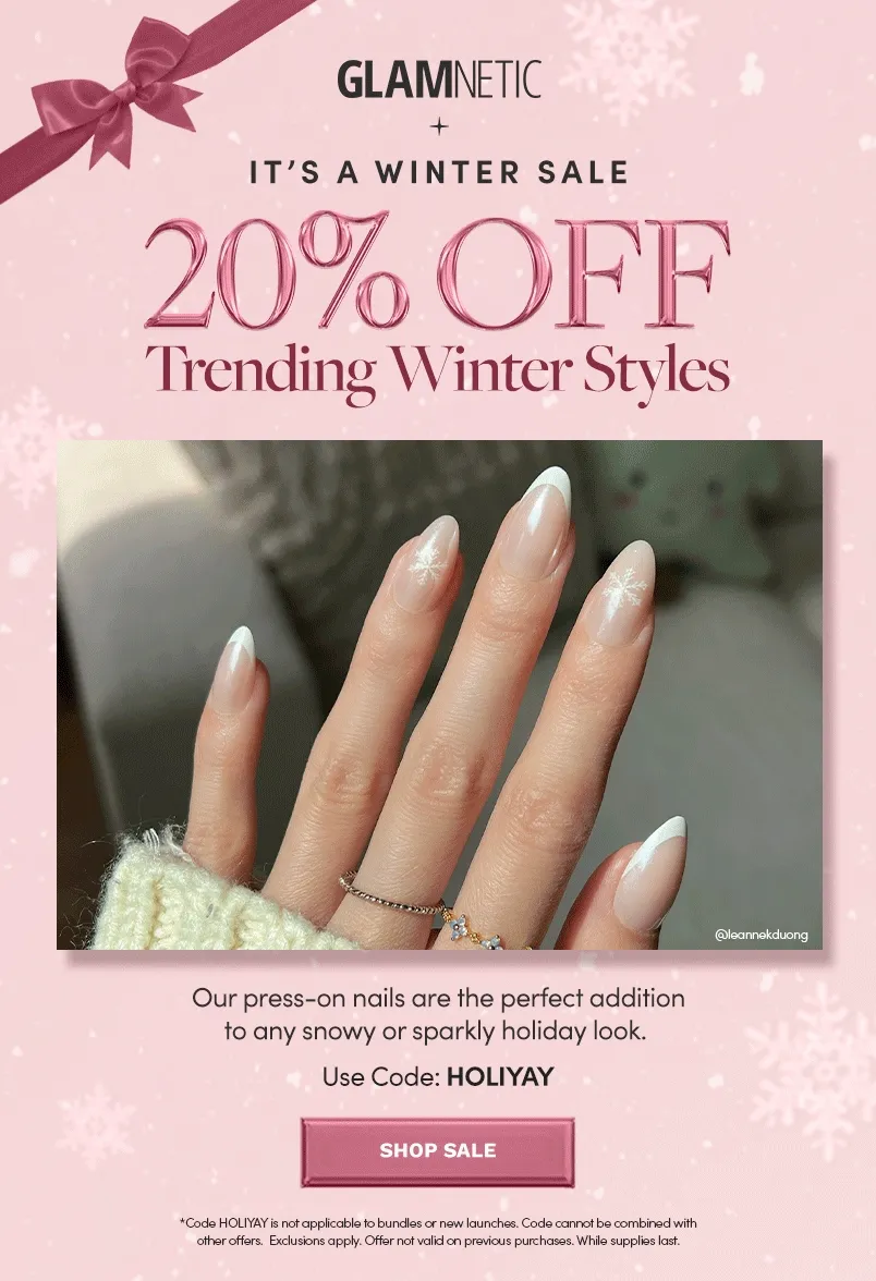 Get 20% off trending winter styles with the code HOLIYAY