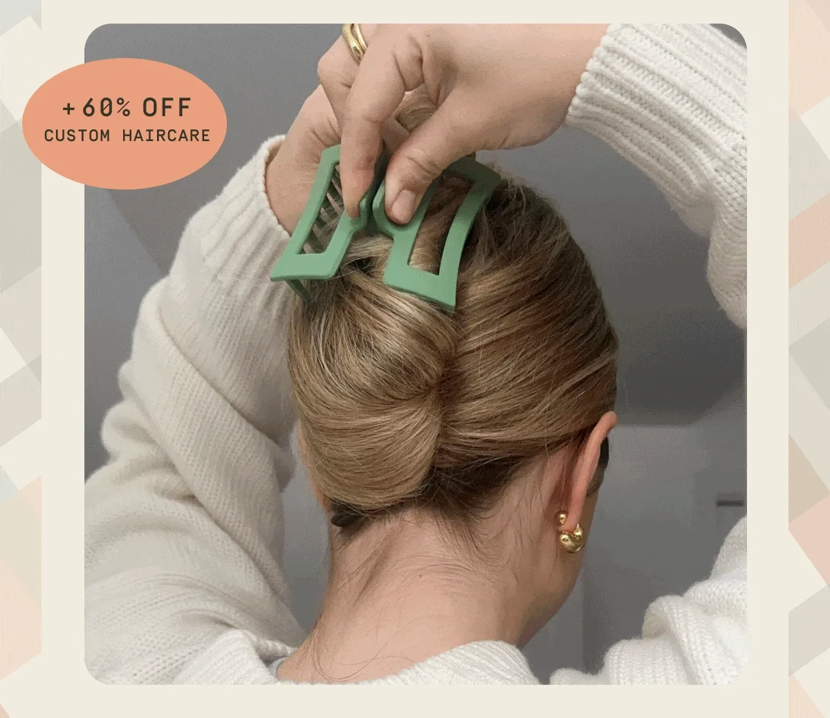 +60% off custom haircare